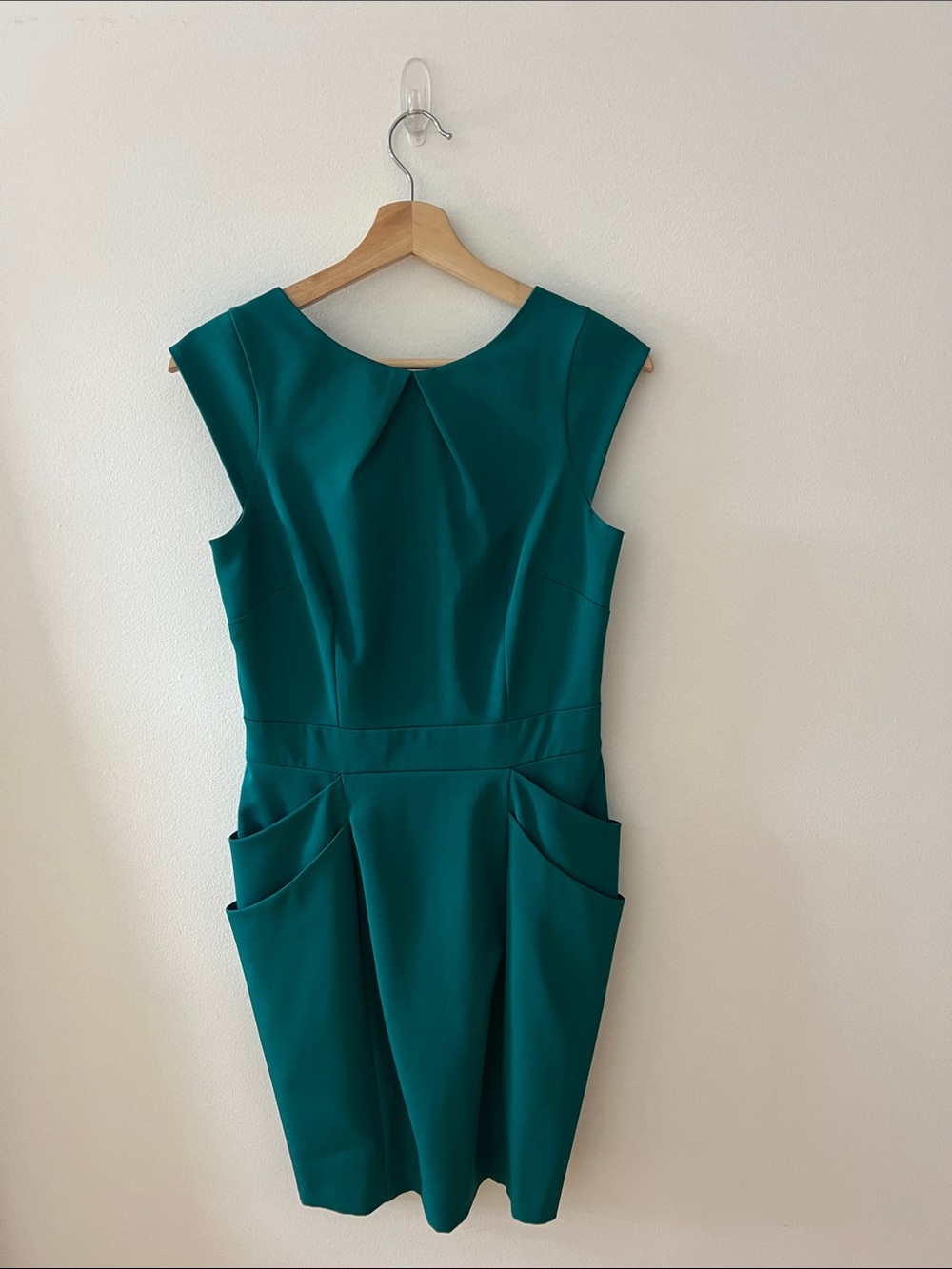 Dorothy Perkins Teal Cap-Sleeve Sheath Dress